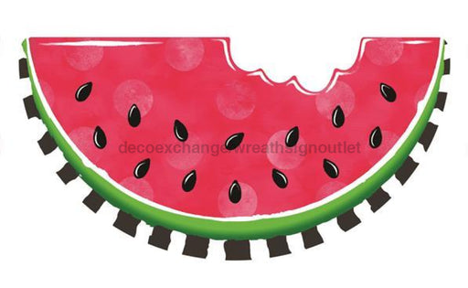 12"Lx6.25"H Emboss Polka Dot Watermelon Pink/Black/White/Green MD0709 - DecoExchange