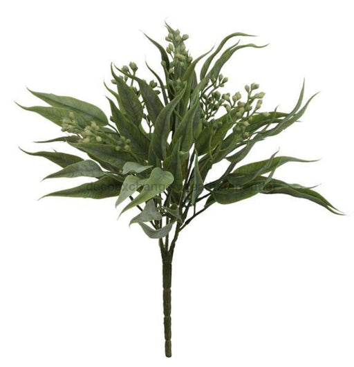 14’L Leaf/Seed Bush Sage Green Fs368933 Greenery