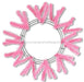 15"Wire, 25"Oad Work Wreath Pink XX748822 - DecoExchange