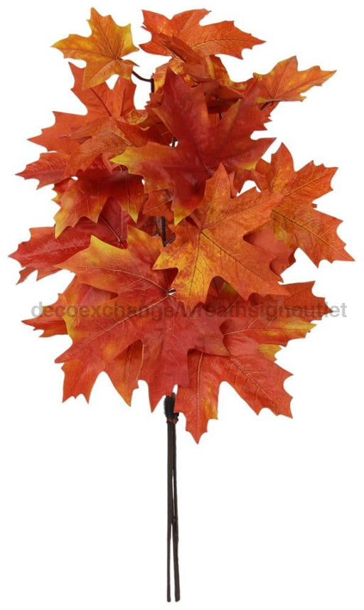 25’L Maple Leaf Bush Red/Dk Red/Orange Ha1523 Greenery