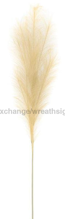 38"L Fabric Grass Plumes Spray Beige FG601401 - DecoExchange®