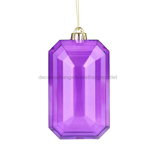 7’L X 4’W Rectangle Gem Ornament Purple Xj544584