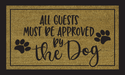 All Guests Approved By Dog - Dog Door Mat - 30x18" Coir Door Mat - DECOE-CM-032 - DecoExchange