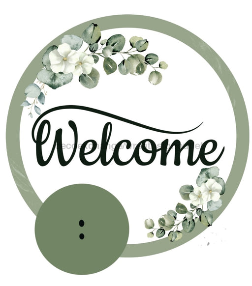 Bow Backer Welcome Wood Sign Bb-W-0089 13 Wreath