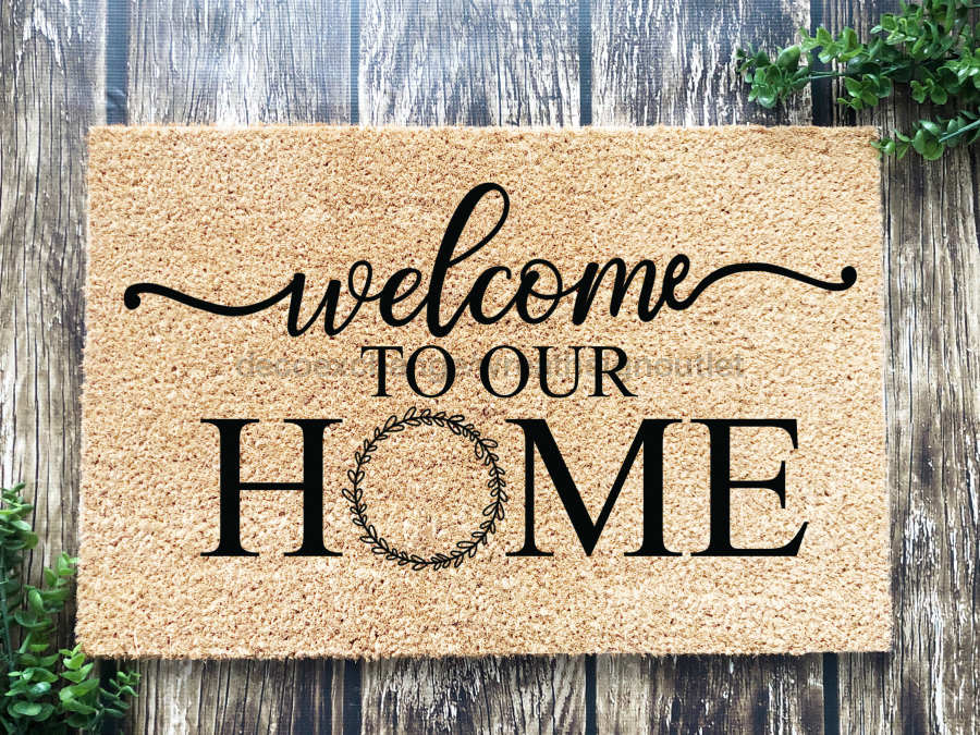 Funny Doormat, Coir Doormat, Welcome Mat, Housewarming Gift, Welcome Doormat, Welcome to Our Home Front Door Doormat, Welcome Doormat, New Homeowner Gift DECOE-CM-108 - DecoExchange®