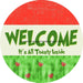 Wreath Sign Christmas Wreath Sign Welcome Red Heart Toasty Inside Decoe-2367 For Round vinyl