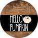 Wreath Sign Fall Hello Pumpkin Decoe-2344 For Round vinyl