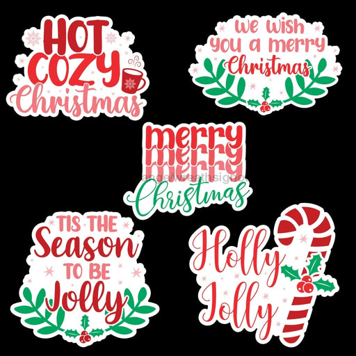 Vinyl Shipping Stickers Christmas Bundle 1 Sign