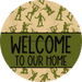 Wreath Sign Welcome Wreath Sign Army Veterans Decoe-2398 For Round 10 Wood
