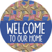 Wreath Sign Welcome Door Hanger Military Veterans Decoe-2399 For Round 18 Wood