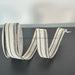 1.5’X10Y Woven Ivory - Blk Varied Vert Stripes 71186 - 09 - 21 Ribbon