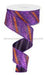 1.5"X10YD DIAGONAL GLITTER STRIPE/ROYAL Purple/Orange RG0176523 - DecoExchange