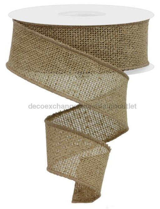 1.5X10Yd Faux Burlap Lt Beige Rge140101 Ribbon