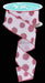 1.5’X10Yd Glitter Polka Dots White/Pink Rgc186827 Ribbon