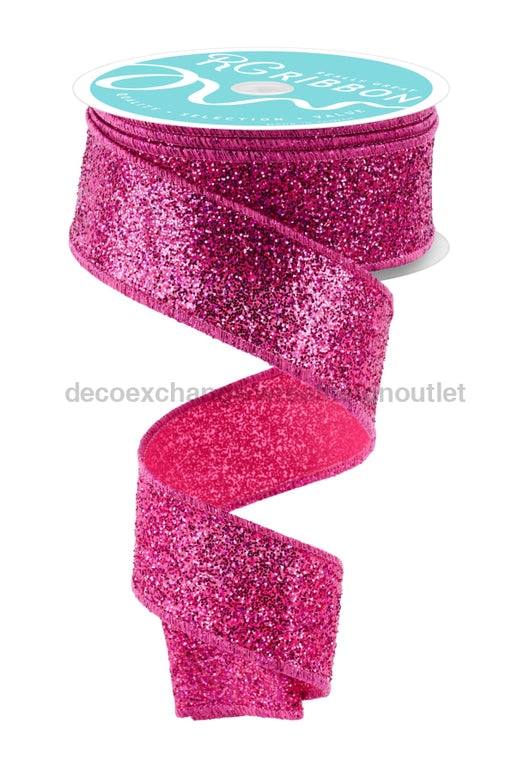 1.5’’X10Yd Laser Glitter Fuchsia RGF153207 Ribbon