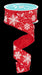 1.5’X10Yd Multi Snowflake On Satin Red/White Rge140924 Ribbon