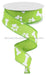 1.5"X10Yd Paw Print/Bones On Royal Lime Green/White RGA1150E9 - DecoExchange