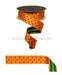1.5’’X10Yd Polka Dot/Stripe/Fused Orange/Black/Fresh Green LX307020 Ribbon