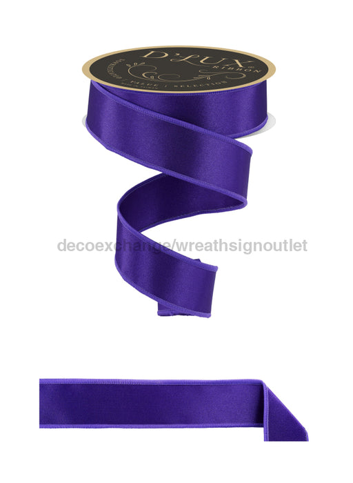 1.5’’X10Yd Satin Fused Purple Lx400523 Ribbon