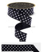 1.5’’X10Yd Small Polka Dot/Fused Black/White Lx303002 Ribbon