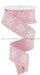 1.5’X10Yd Snowflakes Pale Pink/White Rge197415 Ribbon