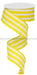 1.5’X10Yd Vertical Stripe White/Yellow Rx9135J3 Ribbon