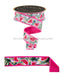 1.5’’X10Yd Watermelon/Fused Pink/Yellow/Green LX1068 Ribbon