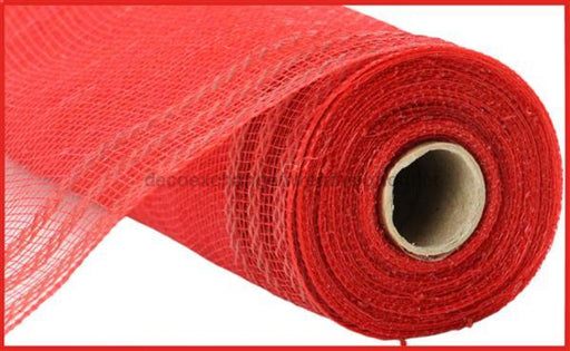 10.25X10Yd Border Stripe Metallic Mesh Red/Matte Red Ry851224