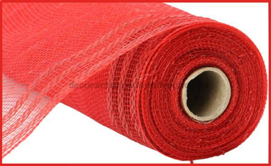 10.25X10Yd Border Stripe Metallic Mesh Red/Matte Red Ry851224