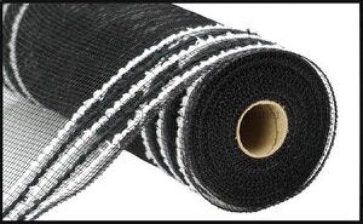 10.25’X10Yd Drift/Pp Wide Border Mesh Black/White Ry811662 Mesh