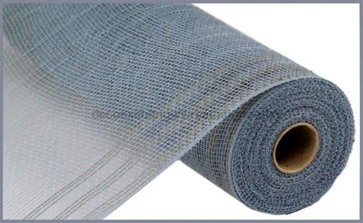 10.25X10Yd Faux Jute/Pp/Border Stripe Grey Ry832410 Mesh