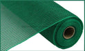 10.5"X10Yd Faux Jute/Pp Stripe Emerald Green RY831206 - DecoExchange