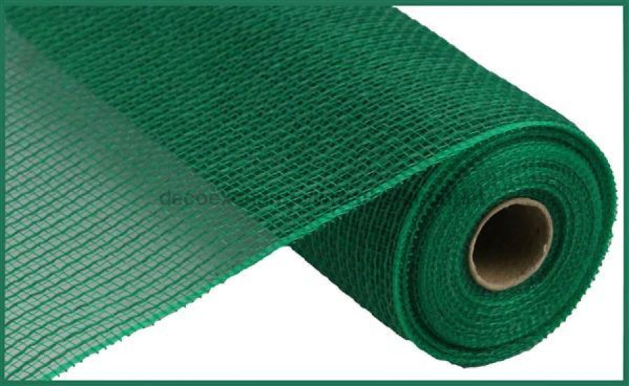 10.5"X10Yd Faux Jute/Pp Stripe Emerald Green RY831206 - DecoExchange