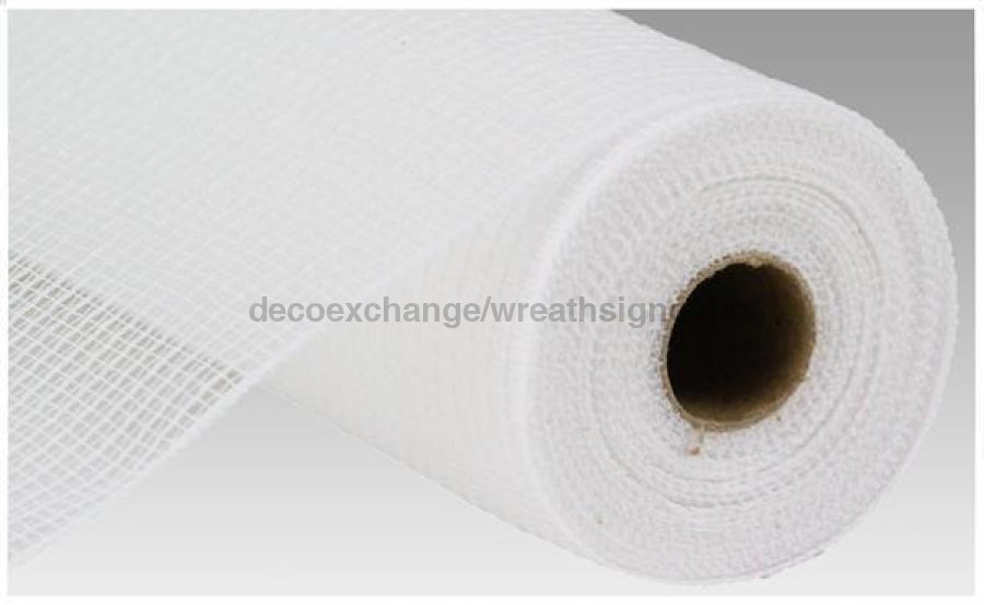 10.5"X10Yd Faux Jute/Pp Stripe White RY831227 - DecoExchange