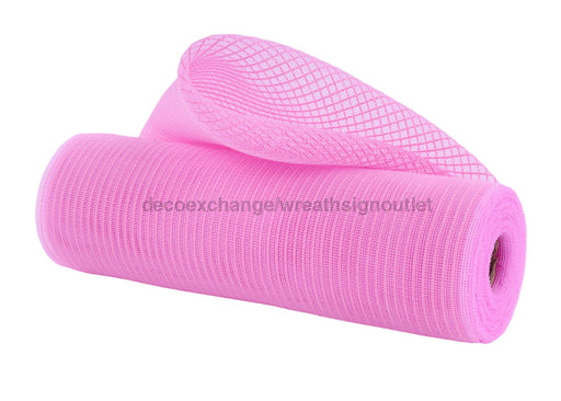 10.25’’X10Yd Fine Weave Faux Jute Stripe Pink RY500622 Mesh