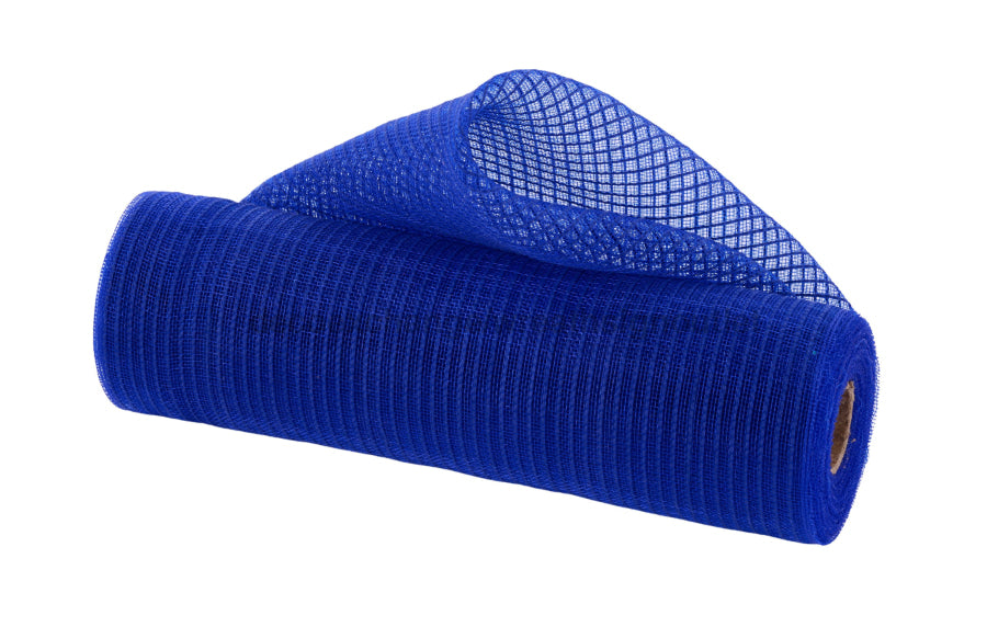 10.25’’X10Yd Fine Weave Faux Jute Stripe Royal Blue RY500625 Mesh