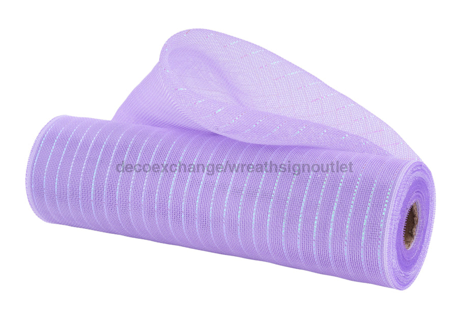 10.25’’X10Yd Fine Weave Irid Foil Mesh Irid Pastel Lav/White RY5015E2 Mesh