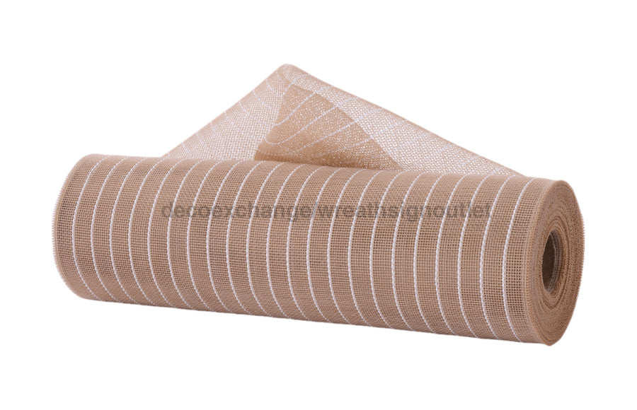 10.25’’X10Yd Fine Weave Mesh Natural W/White Film Ry500148