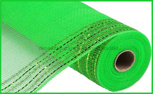 10.25X10Yd Tinsel/Foil Wide Border Mesh Lime Green Ry850730 Sign