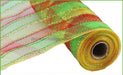 10.25"X10Yd Tinsel/Pp Check Red/Lime/Gold RY841146 - DecoExchange®