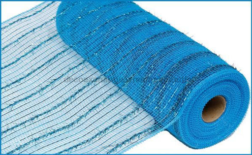 10.25X10Yd Tinsel/pp/foil Mesh Turquoise Ry840071