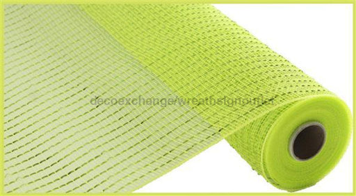 10.25"X10Yd Wide Foil Mesh Apple Green W/Lime Foil RE136671 - DecoExchange