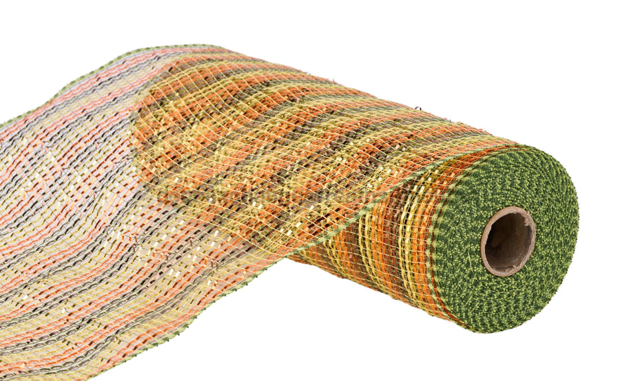 10.25’X10Yd Wide Foil Mesh Brn/Org/Gold/Moss Ry8017Jh