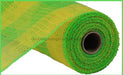 10.5"X10Yd Faux Jute/Pp Large Check Yellow/Fresh Green RY8315B3 - DecoExchange