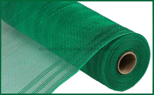 10.5"X10Yd Faux Jute/Pp/Border Stripe Emerald Green RY832406 - DecoExchange