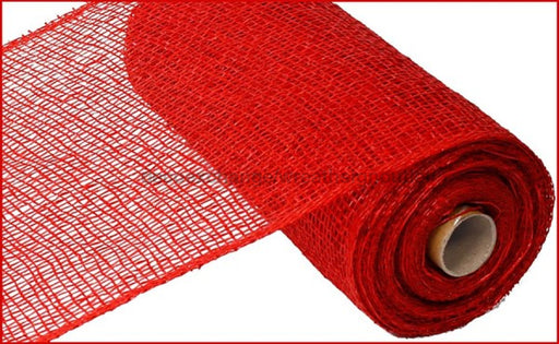 10" X 10Yd Poly Burlap Mesh Red RP810324 - DecoExchange
