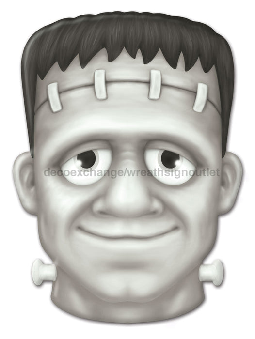 10’’Lx7.25’’H Metal/Embossed Frankenstein White/Black MD139755 Sign