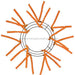 10"Wire, 20"Oad Pencil Work Wreath X12 Ties, Orange XX167820 - DecoExchange