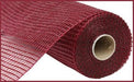 10’X10Yd Horizontal Wide Stripe Mesh Burgundy Re890005