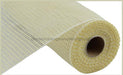 10X10Yd Horizontal Wide Stripe Mesh Cream Re890083